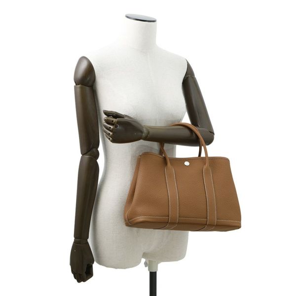 エルメス トートバッグ ガーデンパーティTPM ゴールド/シルバー金具 ネゴンダ Z刻印