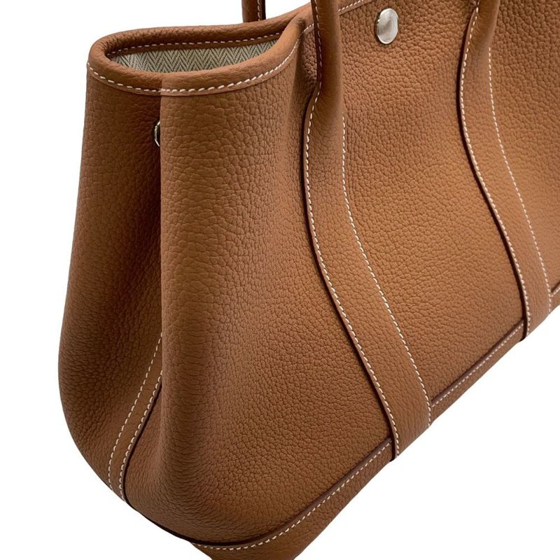 エルメス トートバッグ ガーデンパーティTPM ゴールド/シルバー金具 ネゴンダ Z刻印