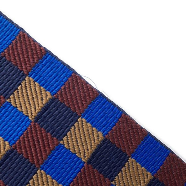 エルメス ストラップ バンドリエール サングル マキシカドリーユ ブラック/ブルービリヤード/ビスキュイ/ルージュアッシュ/ゴールド  U刻印