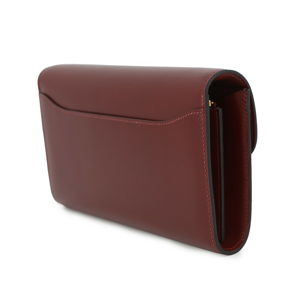 エルメス 長財布 コンスタンス トゥーゴー ロング ルージュアッシュ/ゴールド金具 ボックスカーフ K刻印