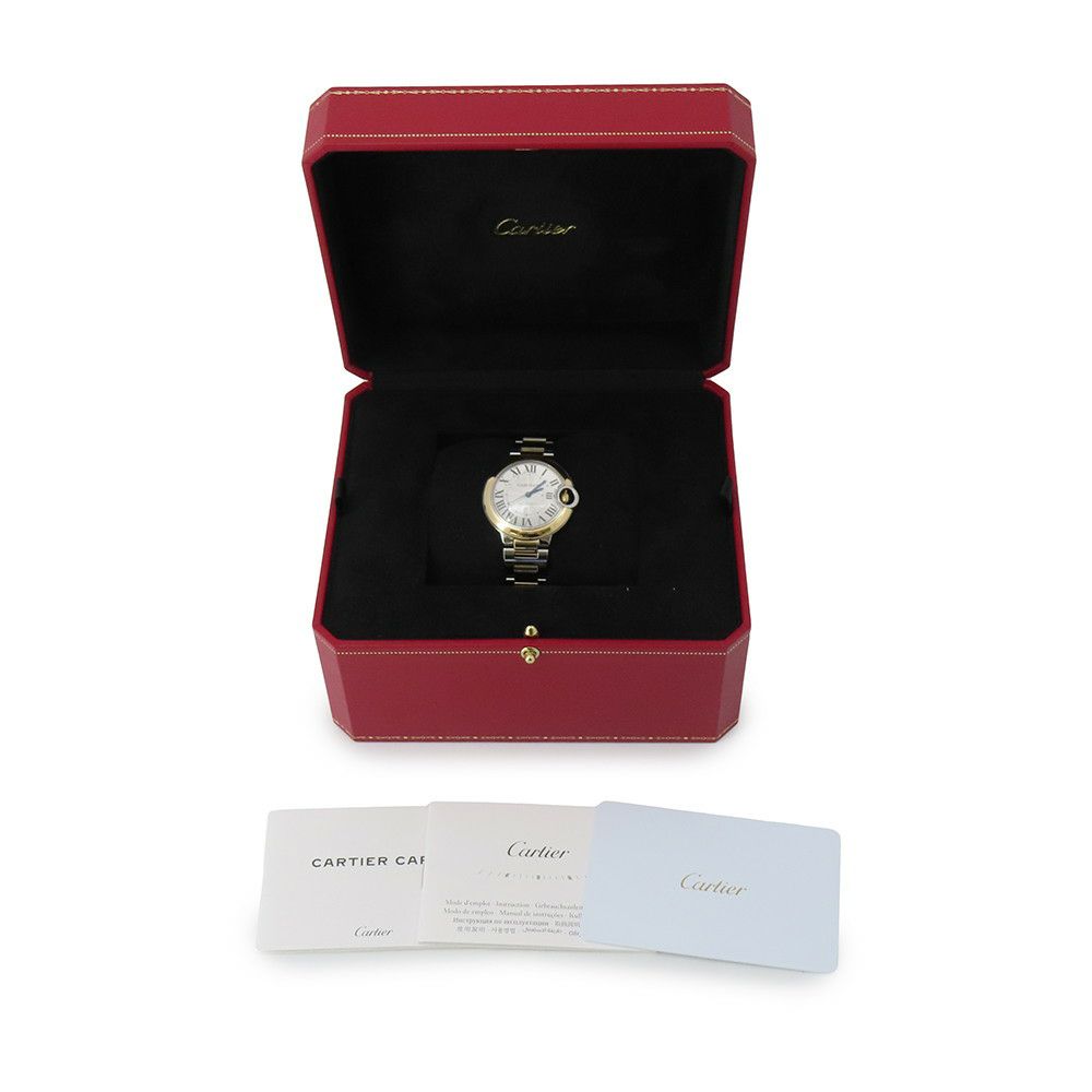 カルティエ バロン ブルー ドゥ カルティエ W2BB0037 Cartier 腕時計 シルバー文字盤