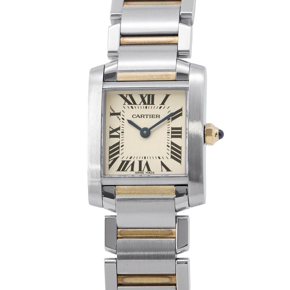 カルティエ タンク フランセーズ SM W51007Q4 Cartier 腕時計 クォーツ 白文字盤