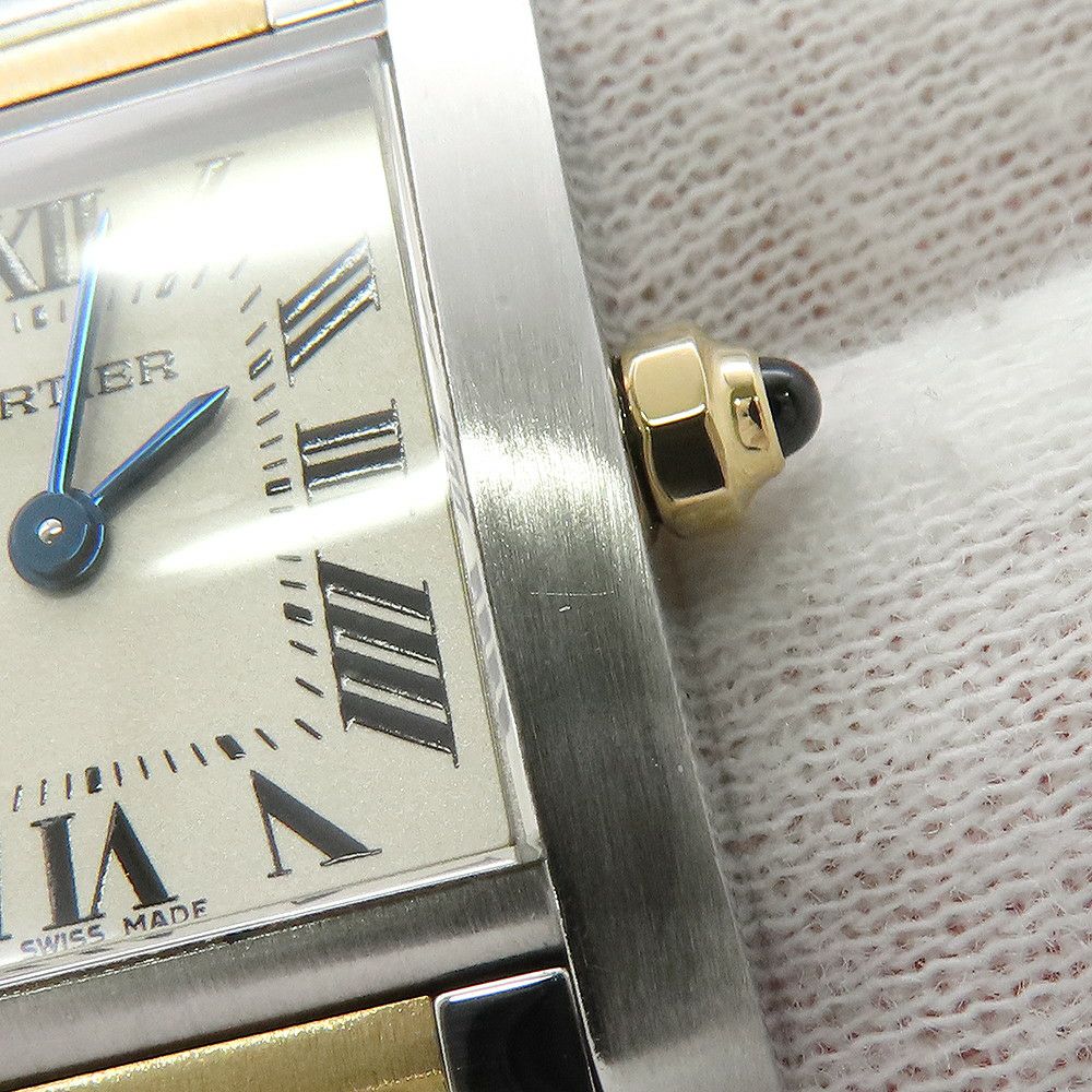 カルティエ タンク フランセーズ SM W51007Q4 Cartier 腕時計 クォーツ 白文字盤