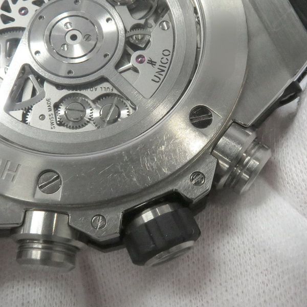 ウブロ ビッグバン ウニコ チタニウム 411.NE.2010.LR.JSM15 腕時計 スケルトン文字盤