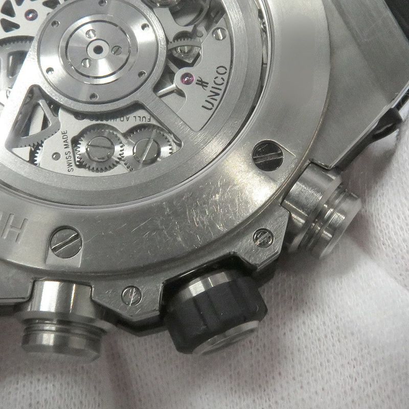 ウブロ ビッグバン ウニコ チタニウム 411.NE.2010.LR.JSM15 腕時計 スケルトン文字盤