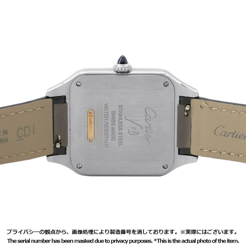 カルティエ サントス デュモン LM W2SA0028 Cartier 腕時計 グレー文字盤