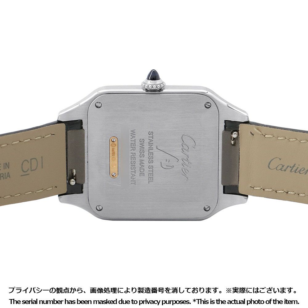 カルティエ サントス デュモン LM W2SA0028 Cartier 腕時計 グレー文字盤