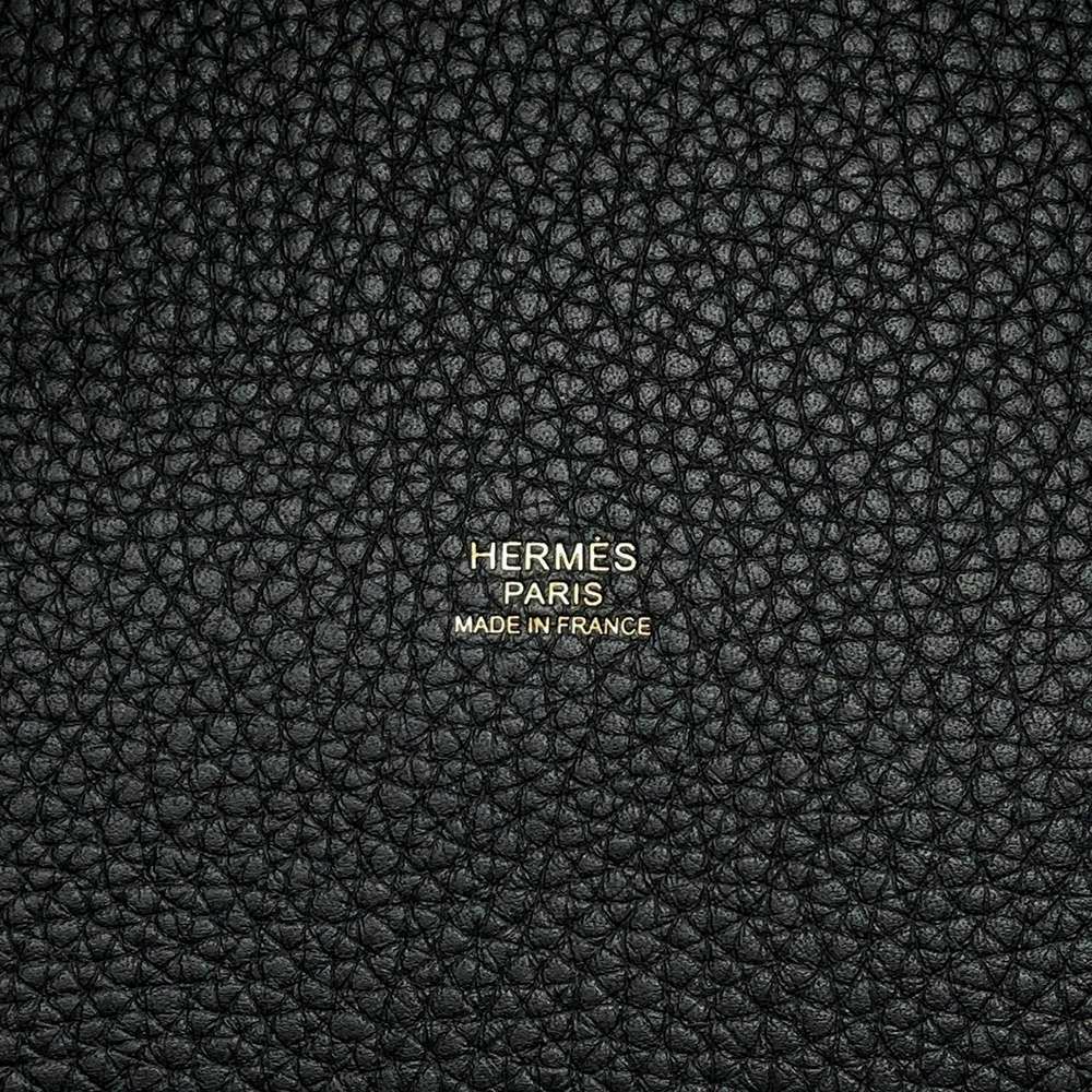 エルメス ハンドバッグ ピコタンロックMM ブラック/ゴールド金具 トリヨンクレマンス W刻印 黒