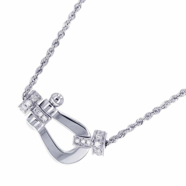 フレッド ネックレス フォース10 ネックレス ミディアム ダイヤモンド 16P 計0.13ct K18WG 7B0238