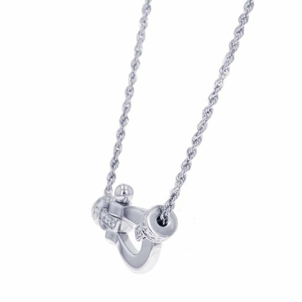 フレッド ネックレス フォース10 ネックレス ミディアム ダイヤモンド 16P 計0.13ct K18WG 7B0238