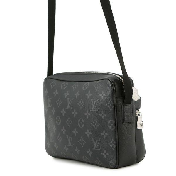 ルイヴィトン ショルダーバッグ タイガ/モノグラム・エクリプス アウトドア・メッセンジャーPM M30233 ヴィトン バッグ 黒 ブラック