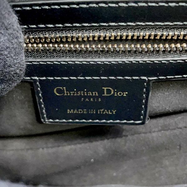 クリスチャン・ディオール ハンドバッグ サドルバッグ Christian Dior 2wayショルダーバッグ 黒