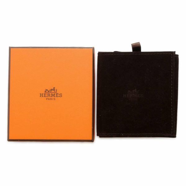 エルメス ネックレス アス ドゥ クール ブラック/シルバー金具 スイフト Y刻印 HERMES アクセサリー 黒