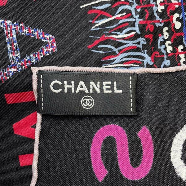 シャネル スカーフ ロゴ ツイード ココマーク CHANEL シルク