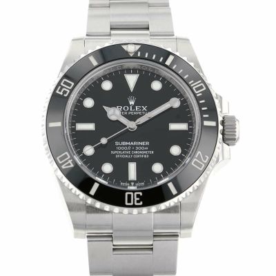 ロレックス サブマリーナ ノンデイト ランダムシリアル ルーレット 124060 ROLEX 腕時計 黒文字盤 安心保証