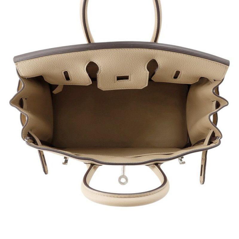 エルメス バーキン25 トレンチ/シルバー金具 トゴ k刻印 HERMES Birkin ハンドバッグ