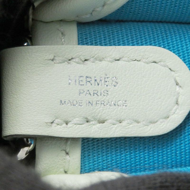 エルメス ワンショルダー ネオ エブリンTPM  ミント/ブルーアズテック/ヴェールフィズ/シルバー金具 トワルオフィシエ/スイフト W刻印