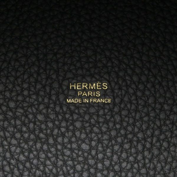 エルメス ハンドバッグ ピコタンロックPM ブラック/ゴールド金具 トリヨンクレマンス K刻印 HERMES トートバッグ 黒