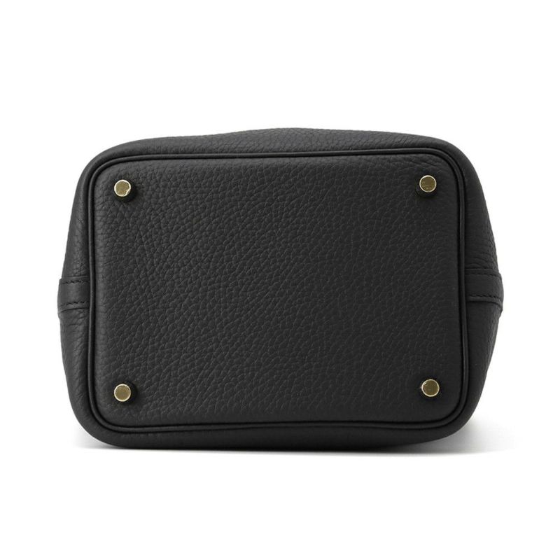 エルメス ハンドバッグ ピコタンロックPM ブラック/ゴールド金具 トリヨンクレマンス K刻印 HERMES トートバッグ 黒