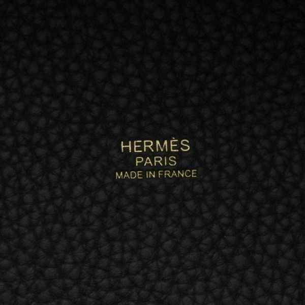 エルメス ハンドバッグ ピコタンロックPM ブラック/ゴールド金具 トリヨンクレマンス K刻印 HERMES トートバッグ 黒
