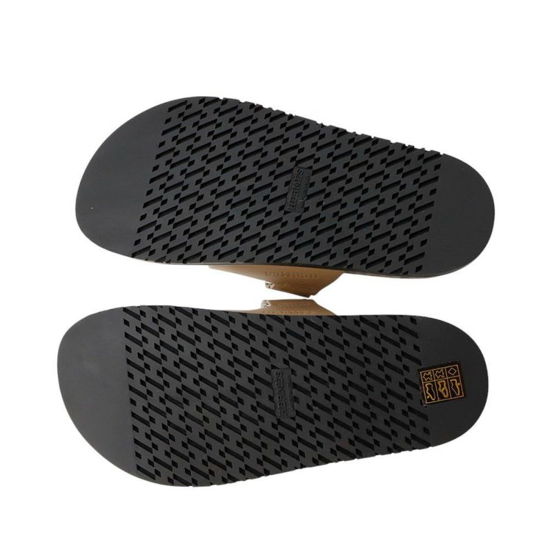 エルメス サンダル シプレ カーフレザー レディースサイズ36 HERMES 靴 レオパード柄 ヒョウ