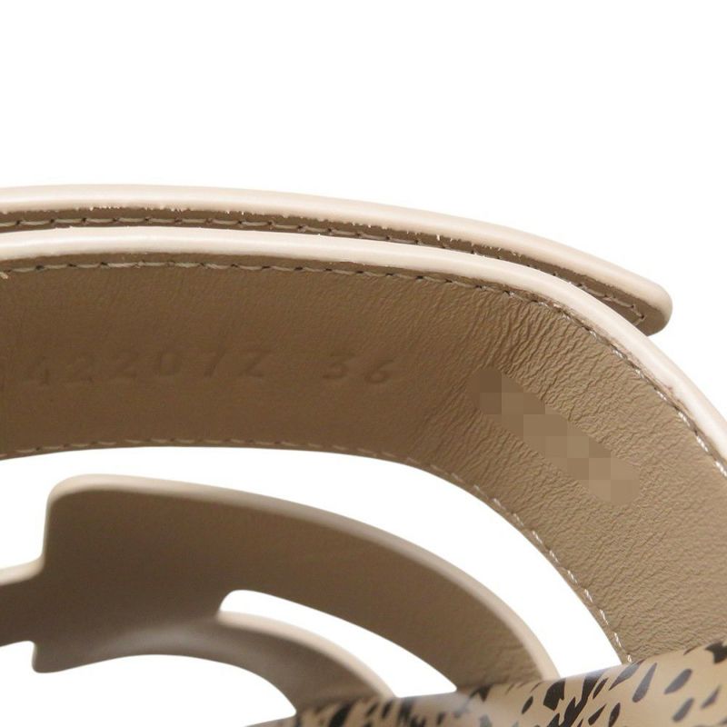 エルメス サンダル シプレ カーフレザー レディースサイズ36 HERMES 靴 レオパード柄 ヒョウ