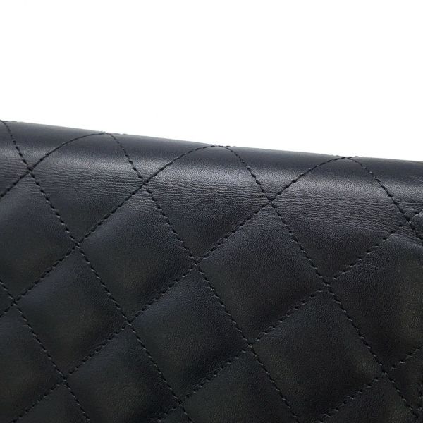 シャネル チェーンウォレット カンボンライン ココマーク A46646 CHANEL 財布 黒