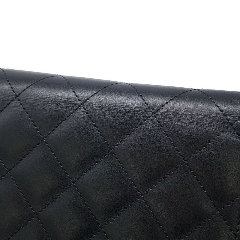 シャネル チェーンウォレット カンボンライン ココマーク A46646 CHANEL 財布 黒