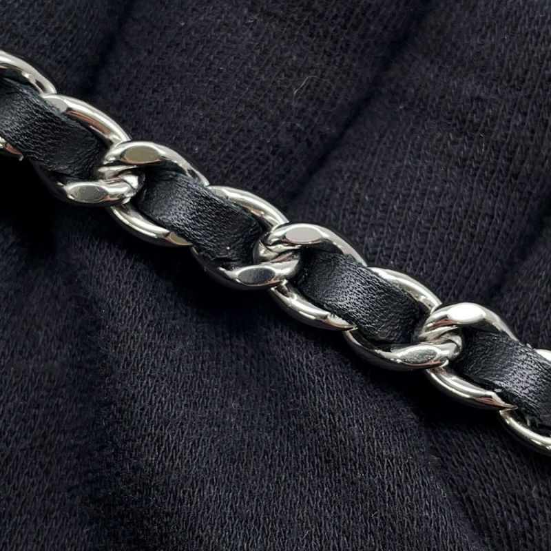 シャネル チェーンウォレット カンボンライン ココマーク A46646 CHANEL 財布 黒