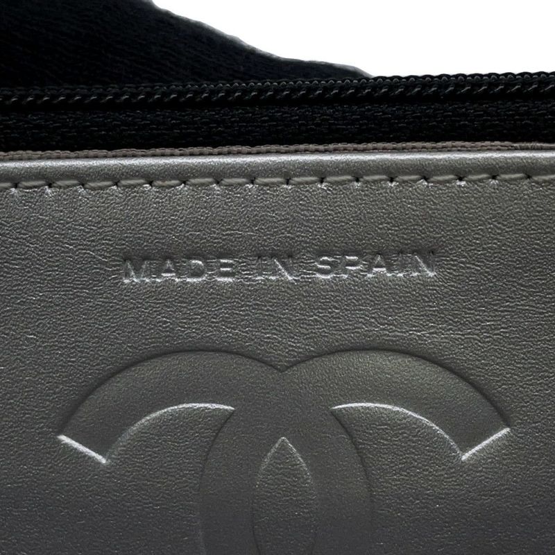 シャネル チェーンウォレット カンボンライン ココマーク A46646 CHANEL 財布 黒