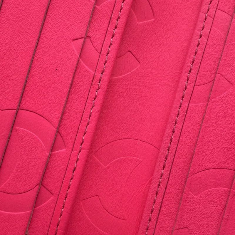 シャネル 二つ折り財布 カンボンライン レザー A26720 CHANEL 財布 黒