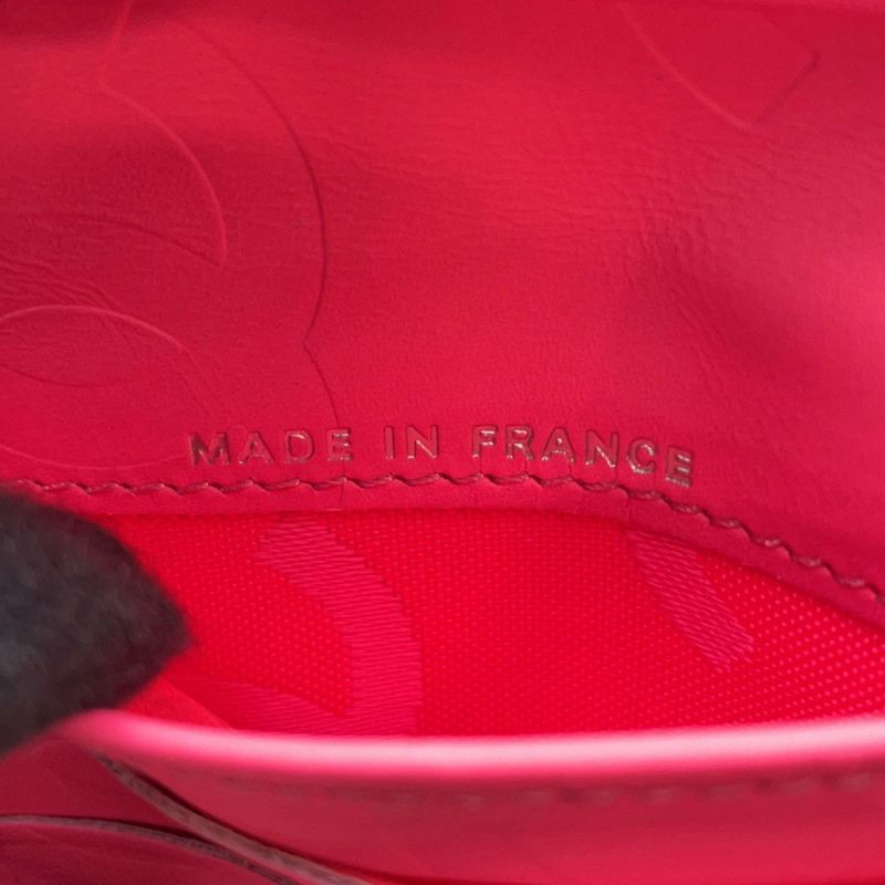 シャネル 二つ折り財布 カンボンライン レザー A26720 CHANEL 財布 黒