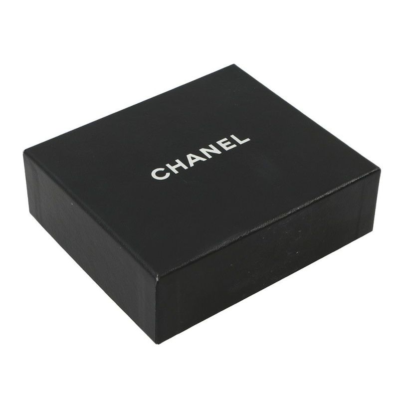 シャネル 二つ折り財布 カンボンライン レザー A26720 CHANEL 財布 黒