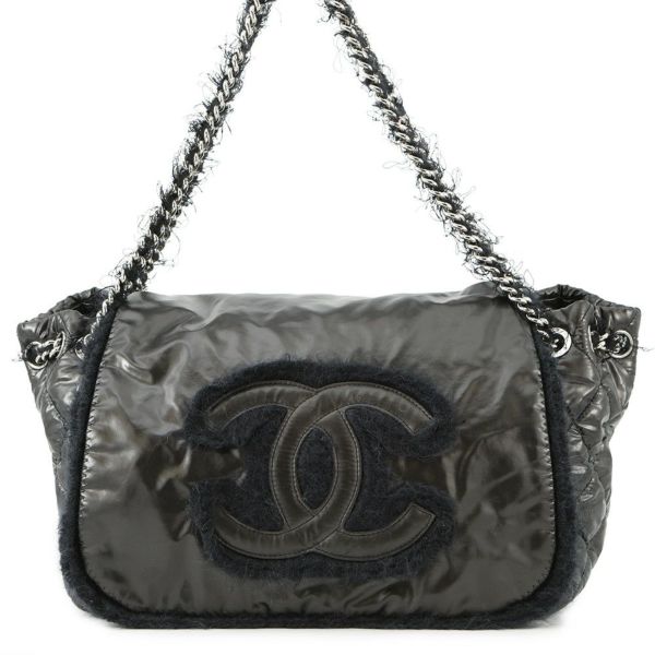 シャネル チェーンショルダーバッグ ココマーク マトラッセ ナイロン A49697 CHANEL