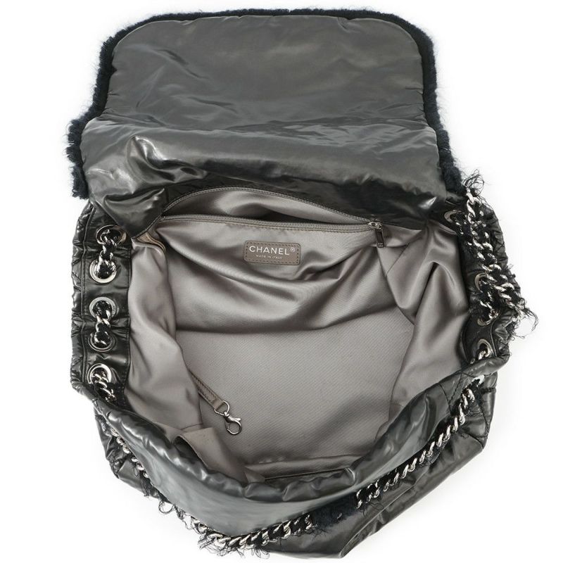 シャネル チェーンショルダーバッグ ココマーク マトラッセ ナイロン A49697 CHANEL