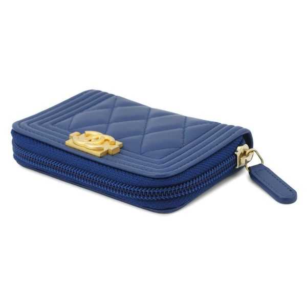 シャネル コインケース ボーイシャネル ココマーク マトラッセ A80602 CHANEL 小銭入れ コインパース 財布 カードケース