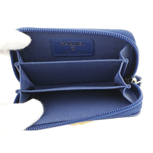 シャネル コインケース ボーイシャネル ココマーク マトラッセ A80602 CHANEL 小銭入れ コインパース 財布 カードケース