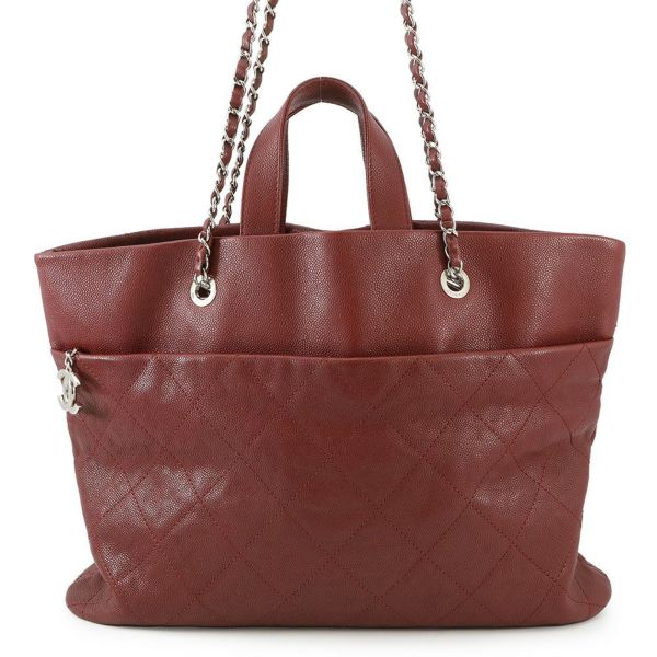シャネル チェーントートバッグ マトラッセ ココマーク キャビアスキン A90485 CHANEL 2way