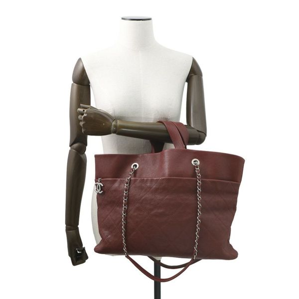 シャネル チェーントートバッグ マトラッセ ココマーク キャビアスキン A90485 CHANEL 2way