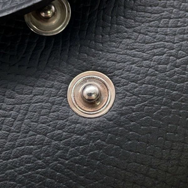 エルメス コインケース カルヴィ デュオ ブラック/シルバー金具 エプソン W刻印 黒