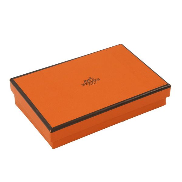 エルメス コインケース カルヴィ デュオ ブラック/シルバー金具 エプソン W刻印 黒