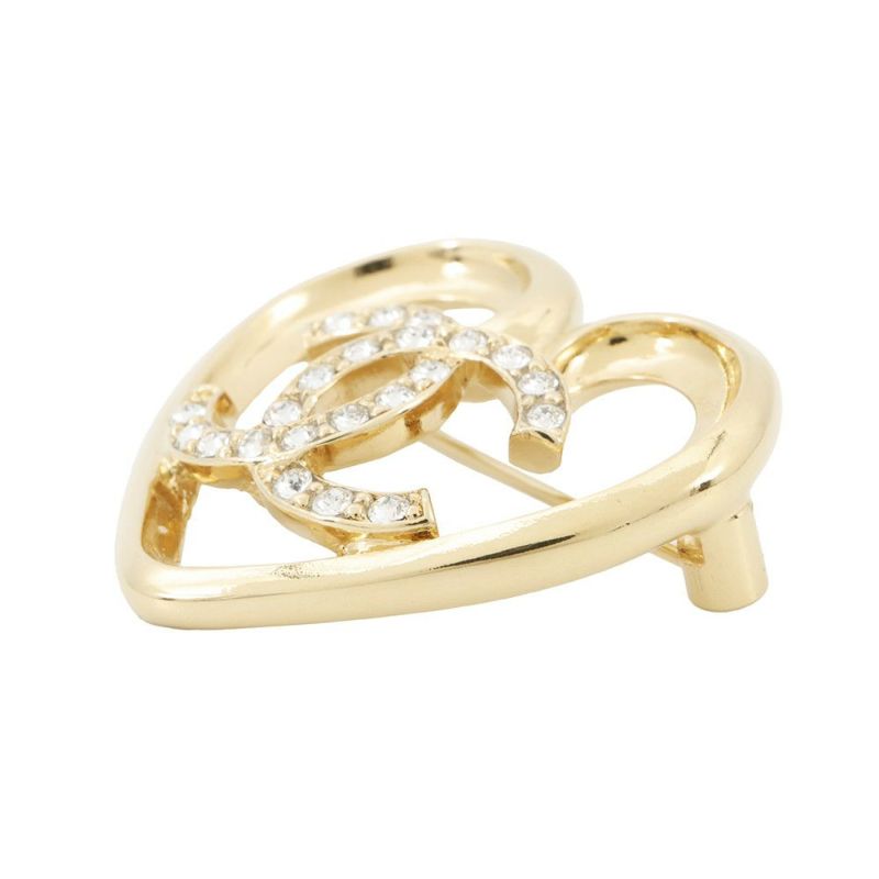 シャネル ブローチ ココマーク ハート ラインストーン P23 C ABA093 CHANEL アクセサリー