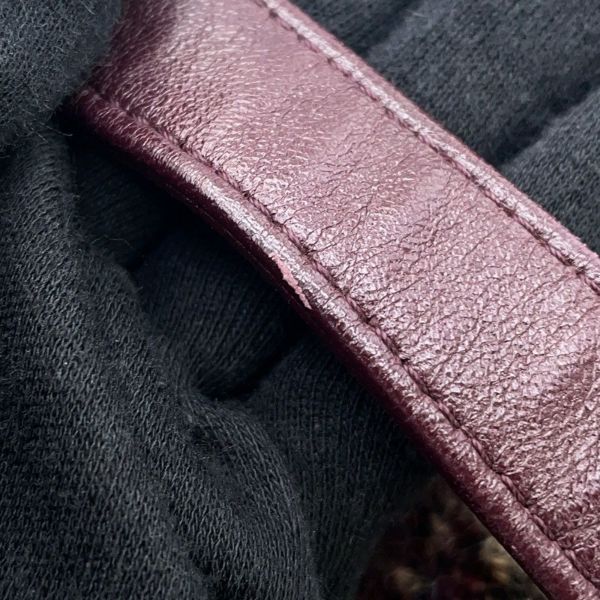 シャネル チェーンショルダーバッグ ボーイシャネル ツイード ベロア CHANEL