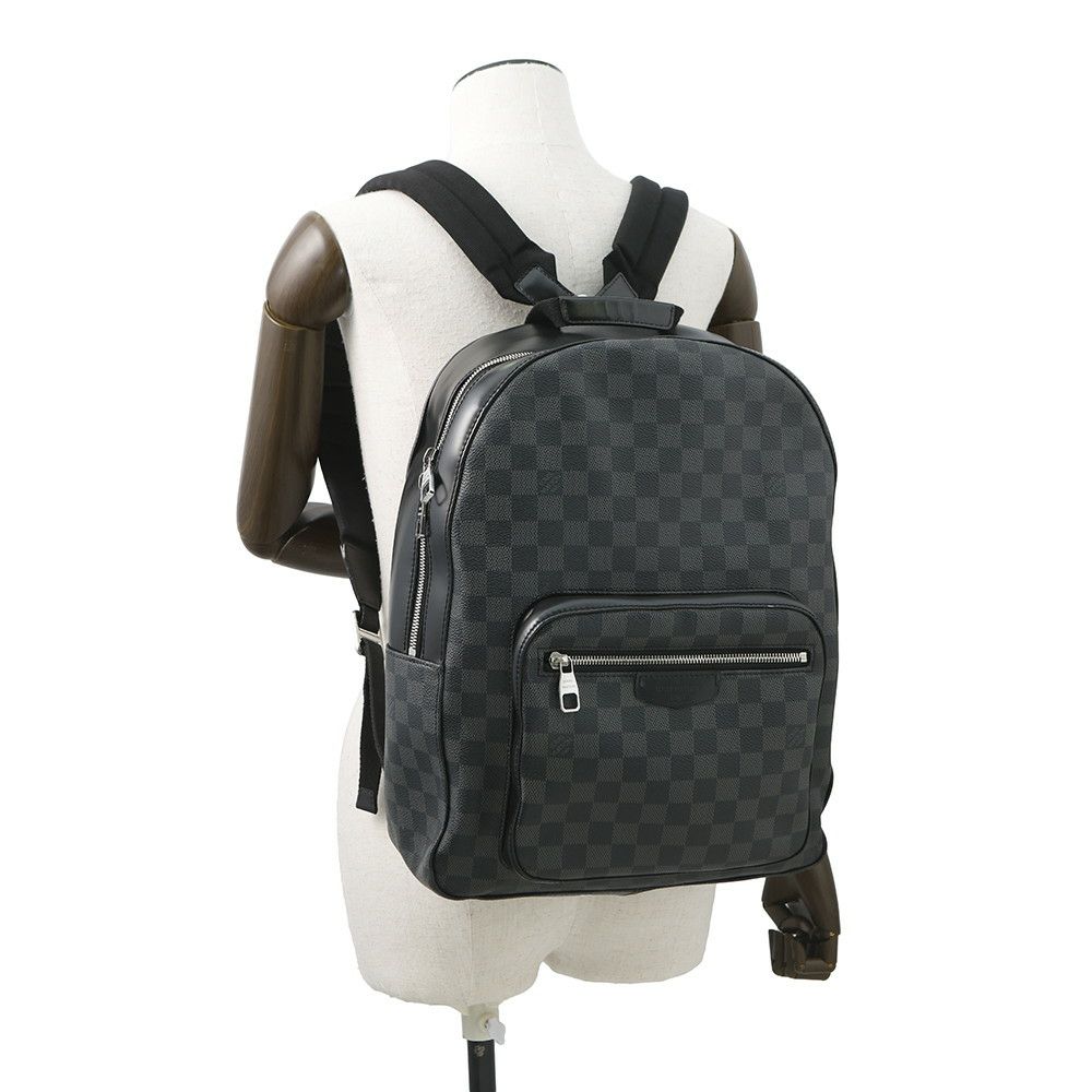 ルイヴィトン リュック ダミエ・グラフィット ジョッシュ N41473 LOUIS VUITTON ヴィトン バッグ メンズ 黒 ブラック