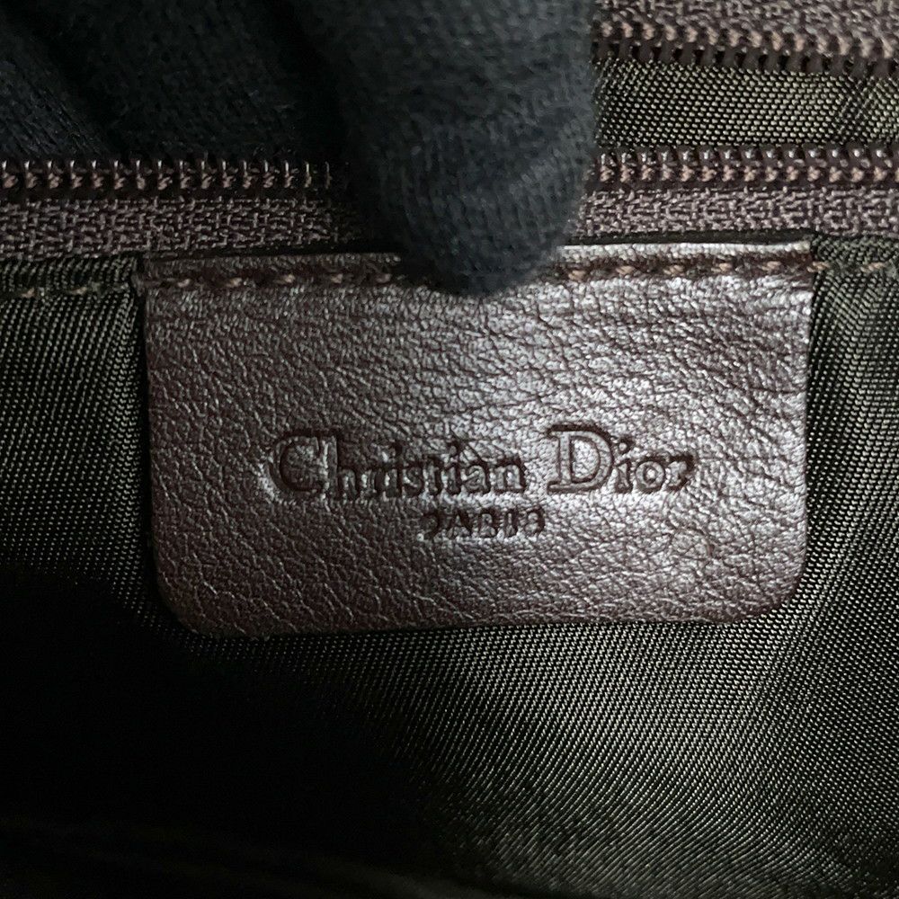 クリスチャン・ディオール ショルダーバッグ サドルバッグ オーストリッチ型押しレザー Christian Dior ワンショルダー