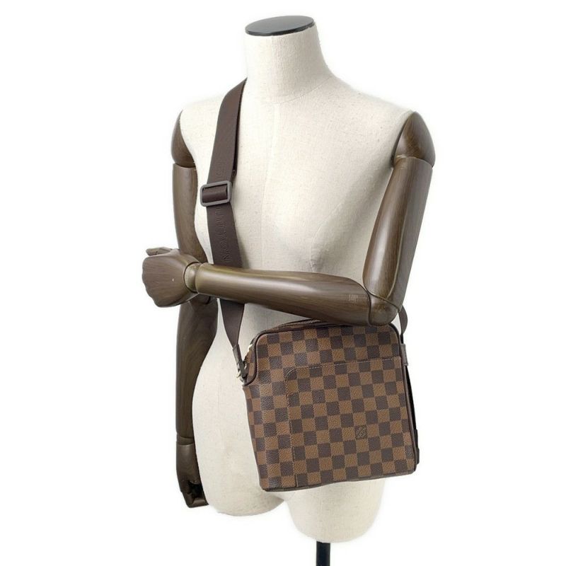 ルイヴィトン ショルダーバッグ ダミエ・エベヌ オラフPM N41442 LOUIS VUITTON ヴィトン バッグ メンズ
