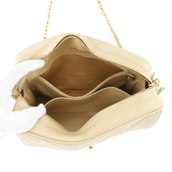 シャネル チェーンショルダーバッグ マトラッセ ココマーク タッセル ラムスキン CHANEL ヴィンテージ