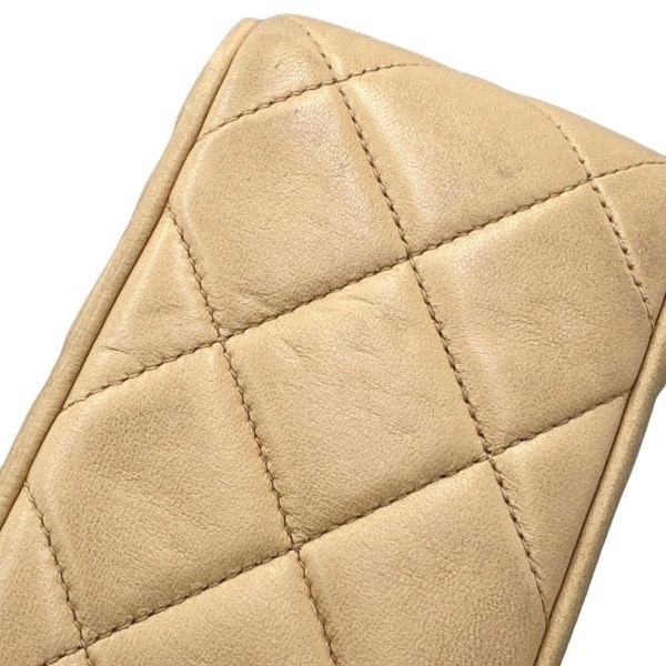 シャネル チェーンショルダーバッグ マトラッセ ココマーク タッセル ラムスキン CHANEL ヴィンテージ