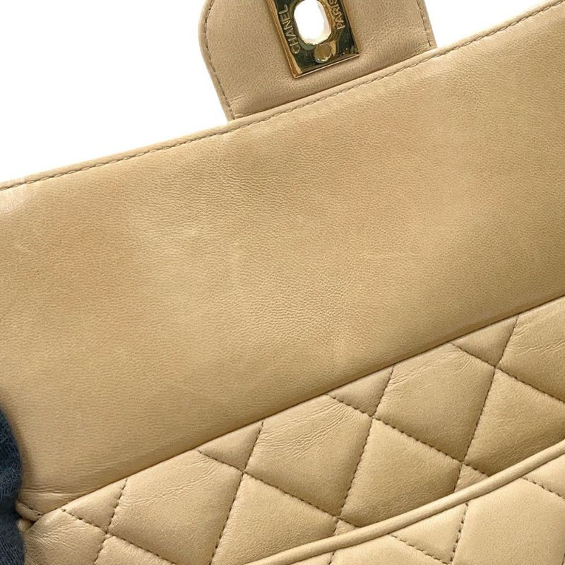 シャネル チェーンショルダーバッグ マトラッセ ココマーク タッセル ラムスキン CHANEL ヴィンテージ