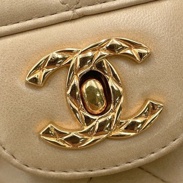 シャネル チェーンショルダーバッグ マトラッセ ココマーク タッセル ラムスキン CHANEL ヴィンテージ